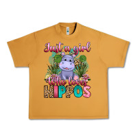 Peanut Butter just a girl who loves hippos Urban Heavy Tee - Artiststas