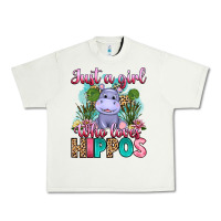 Pistachio just a girl who loves hippos Urban Heavy Tee - Artiststas