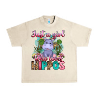 Sandshell just a girl who loves hippos Urban Heavy Tee - Artiststas