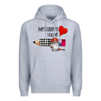 Heather Grey my students stole my heart Premium Hoodie - Bettercallsaul