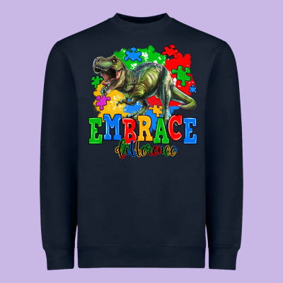 Embrace Difference Heavyweight Sweatshirt Designed By Adodesignshop
