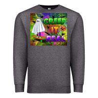 Charcoal Heather creep it real Premium Sweatshirt - BundleAndBundleShop