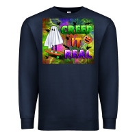 Navy creep it real Premium Sweatshirt - BundleAndBundleShop