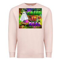 Pale Pink creep it real Premium Sweatshirt - BundleAndBundleShop