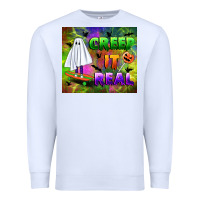 White creep it real Premium Sweatshirt - BundleAndBundleShop