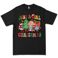 Black just a girl who loves christmas Premium Tee - Zillion Design Studio