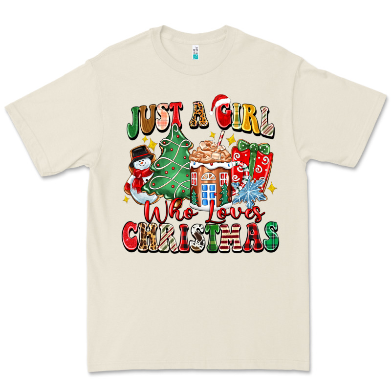 Just A Girl Who Loves Christmas Premium Tee by Zillion Design Studio | Teevron