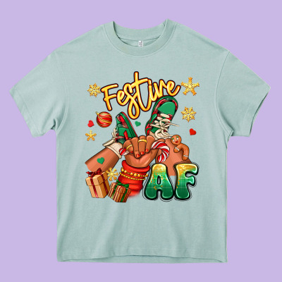 Heavy Core Tee festive af christmas black kid sneakers