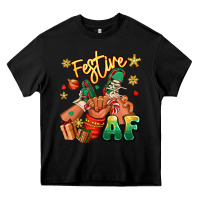 Black festive af christmas black kid sneakers Heavy Core Tee - RanaPortraitStore