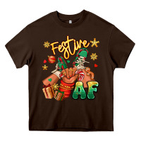 Chocolate Brown festive af christmas black kid sneakers Heavy Core Tee - RanaPortraitStore