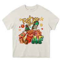 Cream festive af christmas black kid sneakers Heavy Core Tee - RanaPortraitStore