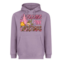 Lavender Dreaming Of A Pink Christmas Heavyweight Hoodie - BundleAndBundleShop