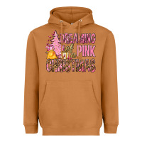 Meerkat Dreaming Of A Pink Christmas Heavyweight Hoodie - BundleAndBundleShop
