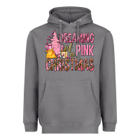 Storm Dreaming Of A Pink Christmas Heavyweight Hoodie - BundleAndBundleShop