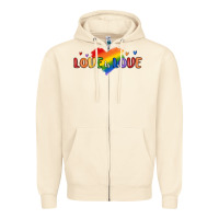 Sandshell love is love lgbtq Zipper Hoodie - MaliasSmallBusiness