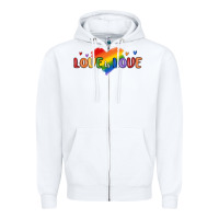 White love is love lgbtq Zipper Hoodie - MaliasSmallBusiness