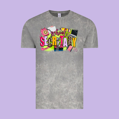 School Secretary Vintage Tee Designed By Adodesignshop