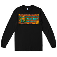 Black preview custom cowboy boots sunflowers and cactus license plate Long Sleeve Tee - Artiststas