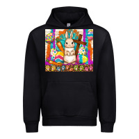 Black easter day rabbit Urban Hoodie - TumblerDesignByShophia