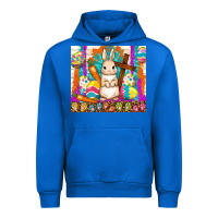 Cobalt easter day rabbit Urban Hoodie - TumblerDesignByShophia