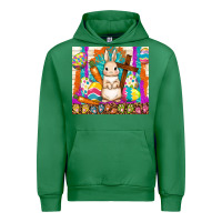 Emerald easter day rabbit Urban Hoodie - TumblerDesignByShophia
