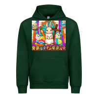Forest Green easter day rabbit Urban Hoodie - TumblerDesignByShophia