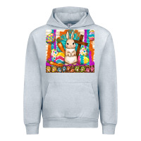 Heather Grey easter day rabbit Urban Hoodie - TumblerDesignByShophia