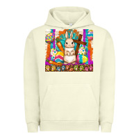 Pigment Pistachio easter day rabbit Urban Hoodie - TumblerDesignByShophia