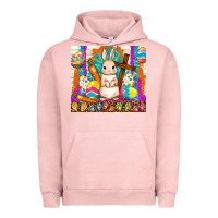 Pigment Salmon easter day rabbit Urban Hoodie - TumblerDesignByShophia