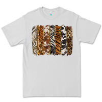 Dove Grey western animal patterns brushstoke Premium Tee - BarkalooDesign