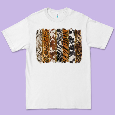 Western Animal Patterns Brushstoke Premium Tee Designed By Barkaloodesign
