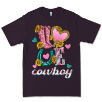 Plum love western cowboy Premium Tee - texasbilliewilder