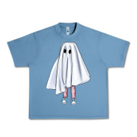 Pebble Blue cute ghost Urban Heavy Tee - BundleAndBundleShop