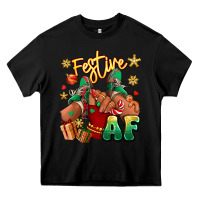 Black festive af christmas black girl children sneakers Heavy Core Tee - RanaPortraitStore