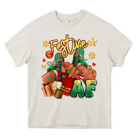 Cream festive af christmas black girl children sneakers Heavy Core Tee - RanaPortraitStore