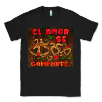 Black el amor se comparte with churros Classic Tee - AdoDesignShop