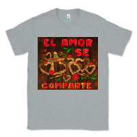 Heather Grey el amor se comparte with churros Classic Tee - AdoDesignShop