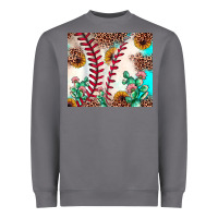 Storm baseball leopard turquoise cactus sunflower Heavyweight Sweatshirt - JahusDesignShop