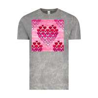Cloud Rock valentines day hearts seamless pattern Vintage Tee - BundleAndBundleShop