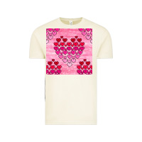 Vintage Arctic valentines day hearts seamless pattern Vintage Tee - BundleAndBundleShop