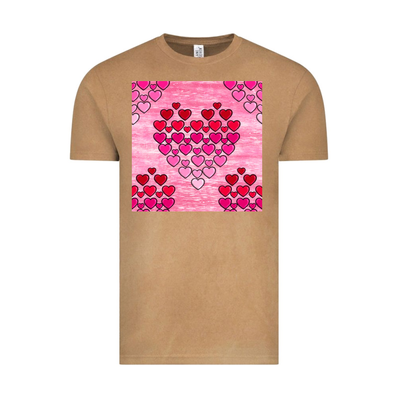 Valentines Day Hearts Seamless Pattern Vintage Tee by BundleAndBundleShop | Teevron