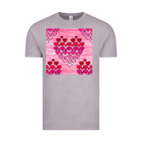 Vintage Zinc valentines day hearts seamless pattern Vintage Tee - BundleAndBundleShop