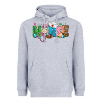 Heather Grey Easter Nurse Heavyweight Hoodie - BundleAndBundleShop