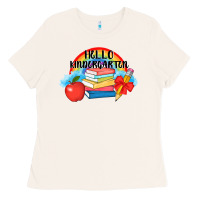 Bone back to school hello kindergarten 3200x2400 Ladies Tee - AdoDesignShop