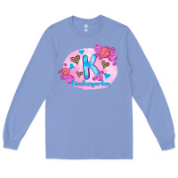 Colony Blue back to school flowers kindergarten 3200x2400 Long Sleeve Tee - AdoDesignShop