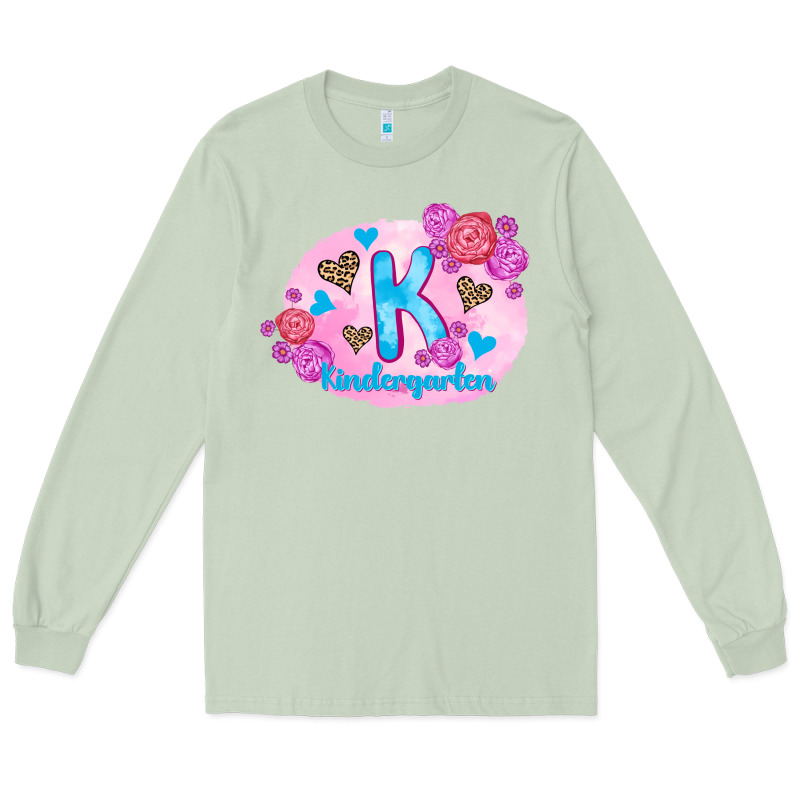 Back To School Flowers Kindergarten 3200x2400 Long Sleeve Tee by AdoDesignShop | Teevron