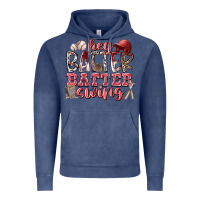 Vintage Denim hey batter batter swing Vintage Hoodie - RacoonDesign
