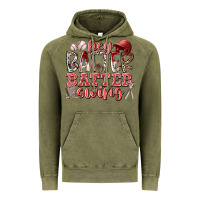 Vintage Olive hey batter batter swing Vintage Hoodie - RacoonDesign