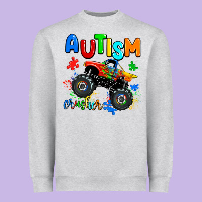 Autism Crusher Heavyweight Sweatshirt Designed By Adodesignshop