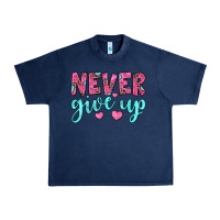 Navy never give up Urban Heavy Tee - JahusDesignShop
